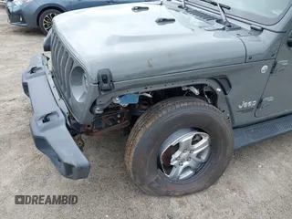 2020 Jeep Wrangler Unlimited Black and Tan with VIN 1C4HJXDG5LW187222, listed as a IAAI auction lot 42238194 with 9,237 mi miles and . Bid and sale history available at DreamBid. Image 6.