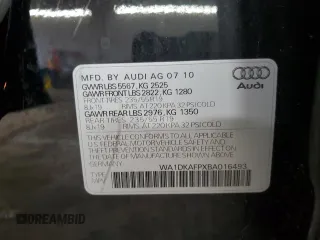 2011 Audi Q5 3.2L Premium Plus with VIN WA1DKAFPXBA016493, listed as a Copart auction lot 52188555 with 73,214 mi miles and Salvage Title. Bid and sale history available at carsss.com. Image 12.