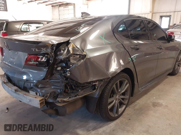 2019 Acura TLX w/A-Spec Pkg with VIN 19UUB1F66KA001827, listed as a IAAI auction lot 41260670 with 89,683 mi miles. Bid and sale history available at carsss.com. Image 6.