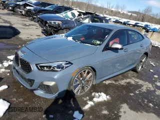 2021 BMW 2 Series M235i xDrive with VIN WBA13AL08M7H39806, listed as a Copart auction lot 44625043 with 23,037 mi miles. Bid and sale history available at carsss.com. Image 1.