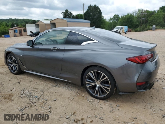 2018 Infiniti Q60 Luxe with VIN JN1CV7EK9JM200535, listed as a Copart auction lot 54583145 with 44,048 mi miles and Salvage Title. Bid and sale history available at carsss.com. Image 2.