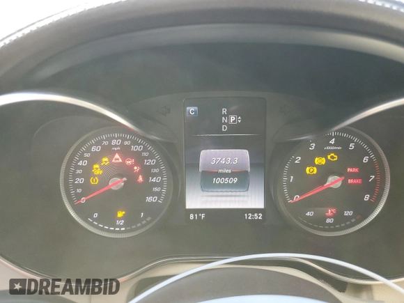 2015 Mercedes-Benz C 300 z VIN 55SWF4JB1FU057963, wystawiony jako Copart lot #48512005 z przebiegiem 100 509 mil mil oraz Szkoda całkowita • Salvage title. Historia ofert i sprzedaży dostępna na DreamBid. Obrazek 9.