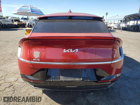 2022 Kia EV6 Wind with VIN KNDC34LA9N5066086, listed as a Copart auction lot 80554274 with 22,539 mi miles and Salvage Title. Bid and sale history available at carsss.com. Image 6.