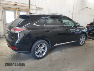 2015 Lexus RX 450h with VIN 2T2BC1BA6FC006178, listed as a Copart auction lot 53119185 with 167,349 mi miles and Salvage Title. Bid and sale history available at DreamBid. Image 3.