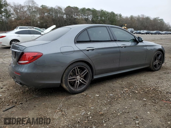 2018 Mercedes-Benz E-Class AMG E 43 with VIN WDDZF6EBXJA447519, listed as a Copart auction lot 86253784 with 45,704 mi miles and Salvage Title. Bid and sale history available at carsss.com. Image 3.
