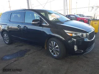 2018 Kia Sedona EX with VIN KNDMC5C14J6374295, listed as a IAAI auction lot 41357027 with 63,632 mi miles. Bid and sale history available at carsss.com. Image 1.