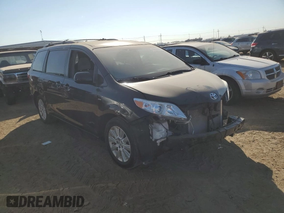 2016 Toyota Sienna LE with VIN 5TDJK3DC3GS129636, listed as a Copart auction lot 75938494 with 137,348 mi miles and Salvage Title. Bid and sale history available at carsss.com. Image 4.