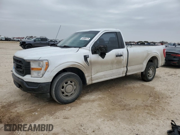 2021 Ford F-150 XL with VIN 1FTMF1C59MKF04988, listed as a Copart auction lot 45366475 with 68,839 mi miles and Salvage title. Bid and sale history available at DreamBid. Image 1.