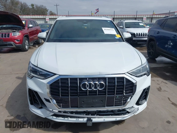 2022 Audi Q3 S line Premium Plus with VIN WA1EECF31N1071519, listed as a IAAI auction lot 41566512 with 32,045 mi miles. Bid and sale history available at carsss.com. Image 13.