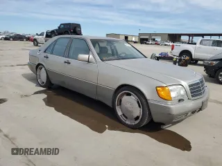 1994 Mercedes-Benz S 320 with VIN WDBGA32E0RA185064, listed as a Copart auction lot 47296935 with 344,178 mi miles and Clean Title. Bid and sale history available at DreamBid. Image 4.