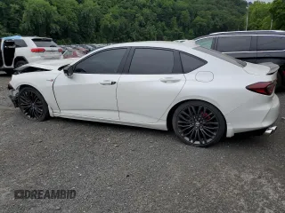 2022 Acura TLX Type S with VIN 19UUB7F04NA001490, listed as a Copart auction lot 61413455 with 29,690 mi miles and Salvage title. Bid and sale history available at DreamBid. Image 2.