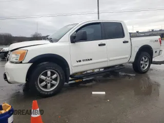 2012 Nissan Titan SV with VIN 1N6BA0EC2CN304170, listed as a Copart auction lot 43435975 with 96,598 mi miles and Salvage Title. Bid and sale history available at carsss.com. Image 1.