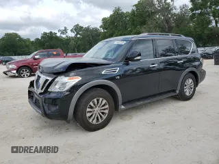 2019 Nissan Armada SV z VIN JN8AY2NC9K9582033, wystawiony jako Copart lot #54097255 z przebiegiem 84 726 mil mil oraz Nie do naprawy • Non repairable. Historia ofert i sprzedaży dostępna na DreamBid. Obrazek 1.