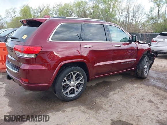 2019 Jeep Grand Cherokee High Altitude z VIN 1C4RJFCT3KC621988, wystawiony jako IAAI lot #41984172 z przebiegiem 40 990 mil mil oraz . Historia ofert i sprzedaży dostępna na DreamBid. Obrazek 4.