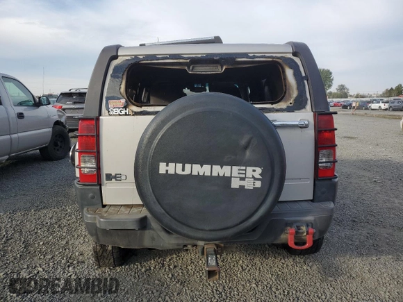 2006 Hummer H3 with VIN 5GTDN136268242400, listed as a Copart auction lot 75769334 with Not Provided miles and Salvage Title. Bid and sale history available at carsss.com. Image 6.