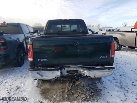 2000 Ford Super Duty F-250 XL with VIN 1FTNX21S5YEA24533, listed as a Copart auction lot 84650894 with 197,164 mi miles and Clean Title. Bid and sale history available at carsss.com. Image 6.