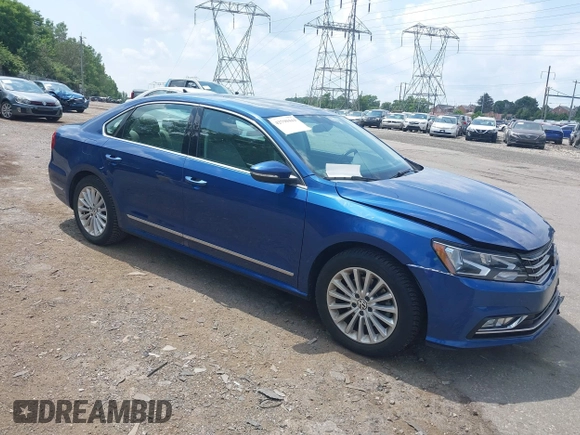2016 Volkswagen Passat SE with VIN 1VWBT7A34GC004401, listed as a IAAI auction lot 42790444 with 106,011 mi miles and . Bid and sale history available at DreamBid. Image 1.
