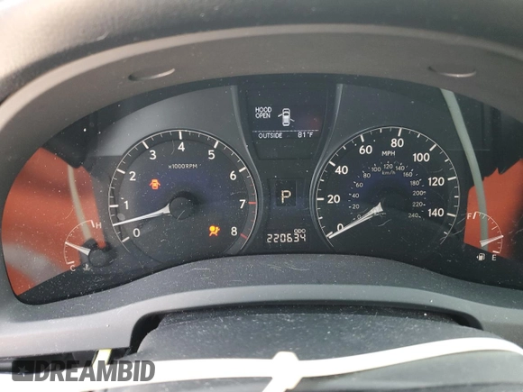 2010 Lexus RX 350 with VIN 2T2BK1BA7AC001406, listed as a Copart auction lot 63128955 with 220,634 mi miles and Salvage title. Bid and sale history available at DreamBid. Image 9.