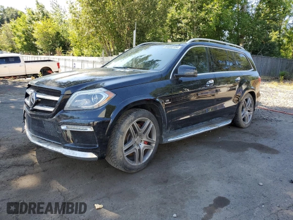 2015 Mercedes-Benz GL-Class GL 63 AMG with VIN 4JGDF7EE2FA566897, listed as a Copart auction lot 64059104 with 0 mi miles and Salvage Title. Bid and sale history available at carsss.com. Image 1.