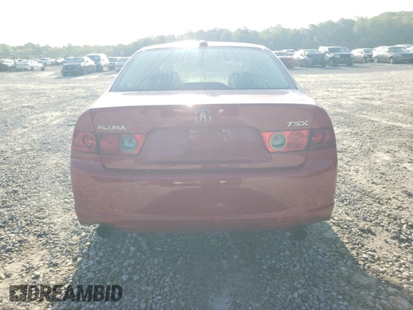 2006 Acura TSX with VIN JH4CL96806C016632, listed as a Copart auction lot 52476575 with 148,279 mi miles and Salvage Title. Bid and sale history available at carsss.com. Image 6.