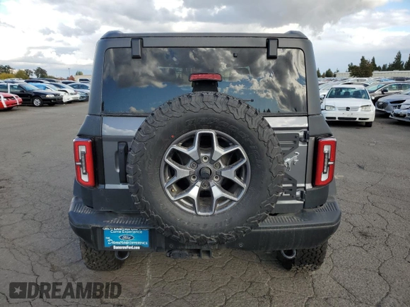 2023 Ford Bronco with VIN 1FMDE5CP1PLA92944, listed as a Copart auction lot 66625304 with 115,179 mi miles and Salvage title. Bid and sale history available at DreamBid. Image 6.