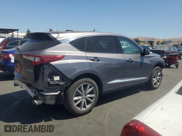 2021 Acura RDX Technology with VIN 5J8TC1H56ML012167, listed as a Copart auction lot 62325985 with 24,465 mi miles and Salvage title. Bid and sale history available at DreamBid. Image 3.