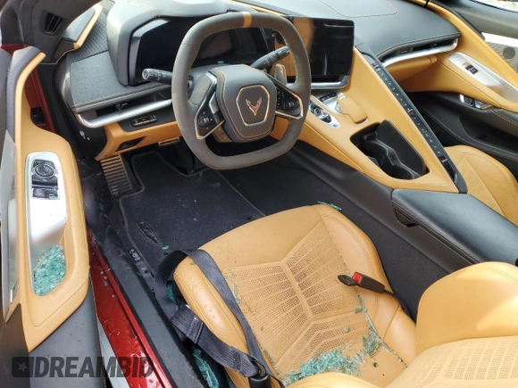 2021 Chevrolet Corvette 3LT z VIN 1G1YC2D42M5109127, wystawiony jako Copart lot #53816365 z przebiegiem 17 738 mil mil oraz Szkoda całkowita • Salvage title. Historia ofert i sprzedaży dostępna na DreamBid. Obrazek 8.