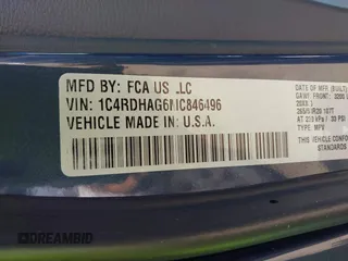 2021 Dodge Durango SXT Plus with VIN 1C4RDHAG6MC846496, listed as a IAAI auction lot 42398043 with 56,128 mi miles and . Bid and sale history available at DreamBid. Image 9.