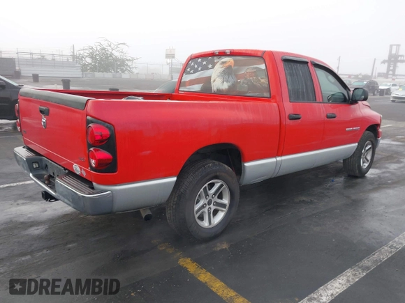 2007 Dodge 1500 SLT with VIN 1D7HA18P47J565563, listed as a IAAI auction lot 41061464 with 166,172 mi miles and . Bid and sale history available at DreamBid. Image 4.