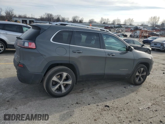 2020 Jeep Cherokee Limited with VIN 1C4PJMDX2LD512592, listed as a Copart auction lot 43871545 with 44,260 mi miles and Salvage title. Bid and sale history available at DreamBid. Image 3.