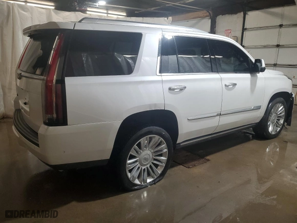 2019 Cadillac Escalade Platinum with VIN 1GYS4DKJ6KR190325, listed as a Copart auction lot 46268115 with 73,725 mi miles and Salvage Title. Bid and sale history available at carsss.com. Image 3.