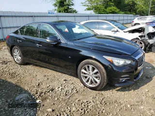 2015 Infiniti Q50 Sport with VIN JN1BV7AR7FM414915, listed as a Copart auction lot 59598875 with 168,160 mi miles and Salvage title. Bid and sale history available at DreamBid. Image 4.