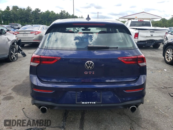 2022 Volkswagen Golf GTI SE with VIN WVW487CD1NW136319, listed as a Copart auction lot 58085044 with 11,856 mi miles and Salvage Title. Bid and sale history available at carsss.com. Image 6.