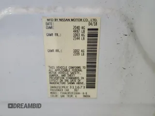 2018 Nissan LEAF S with VIN 1N4AZ1CP6JC311673, listed as a Copart auction lot 54457335 with 52,693 mi miles and Clean Title. Bid and sale history available at DreamBid. Image 12.