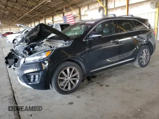 2017 Kia Sorento SXL z VIN 5XYPK4A59HG311975, wystawiony jako Copart lot #55464655 z przebiegiem 111 241 mil mil oraz Szkoda całkowita • Salvage title. Historia ofert i sprzedaży dostępna na DreamBid. Obrazek 1.