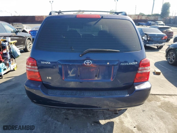 2002 Toyota Highlander with VIN JTEGF21A720054412, listed as a Copart auction lot 73246264 with 164,481 mi miles and Clean Title. Bid and sale history available at carsss.com. Image 6.