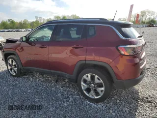 2021 Jeep Compass Limited with VIN 3C4NJDCB2MT504338, listed as a Copart auction lot 55985595 with 19,735 mi miles and Salvage Title. Bid and sale history available at DreamBid. Image 2.