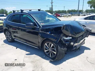 2021 Audi Q5 Premium with VIN WA1AAAFY8M2102459, listed as a IAAI auction lot 42585014 with Not provided miles and . Bid and sale history available at DreamBid. Image 1.