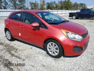 2014 Kia Rio LX with VIN KNADM5A35E6356053, listed as a Copart auction lot 74982134 with 78,623 mi miles and Non Repairable. Bid and sale history available at carsss.com. Image 4.