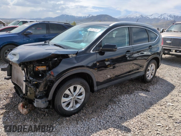 2014 Honda CR-V EX-L with VIN 5J6RM4H79EL009333, listed as a Copart auction lot 53100335 with 103,466 mi miles and Salvage Title. Bid and sale history available at carsss.com. Image 1.