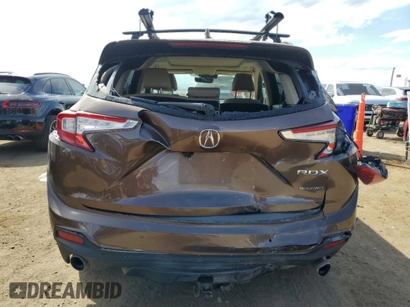 2019 Acura RDX Advance with VIN 5J8TC2H70KL023590, listed as a Copart auction lot 53158465 with 84,231 mi miles and Salvage Title. Bid and sale history available at DreamBid. Image 6.