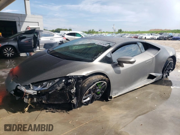 2016 Lamborghini Huracan z VIN ZHWUC2ZF2GLA04811, wystawiony jako Copart lot #72161434 z przebiegiem 24 565 mil mil oraz Szkody całkowita. Historia ofert i sprzedaży dostępna na DreamBid. Obrazek 1.