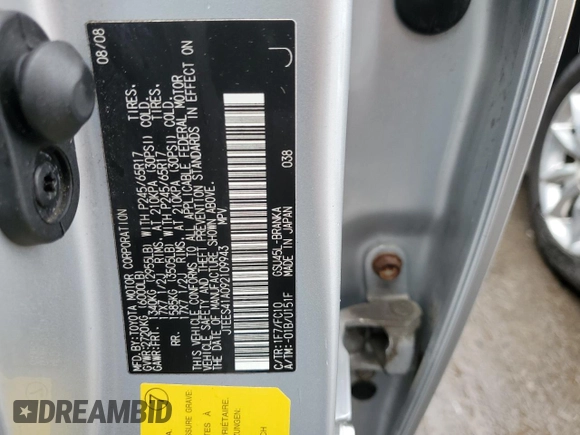 2009 Toyota Highlander z VIN JTEES41A092109943, wystawiony jako Copart lot #55922665 z przebiegiem 201 903 mil mil oraz Szkoda całkowita • Salvage title. Historia ofert i sprzedaży dostępna na DreamBid. Obrazek 12.