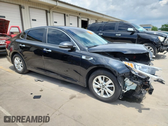 2017 Kia Optima LX with VIN KNAGT4L36H5153836, listed as a Copart auction lot 61222375 with 80,828 mi miles and Salvage title. Bid and sale history available at DreamBid. Image 4.