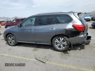 2020 Nissan Pathfinder S z VIN 5N1DR2AN4LC592594, wystawiony jako Copart lot #52460125 z przebiegiem 86 655 mil mil oraz Szkoda całkowita • Salvage title. Historia ofert i sprzedaży dostępna na DreamBid. Obrazek 2.