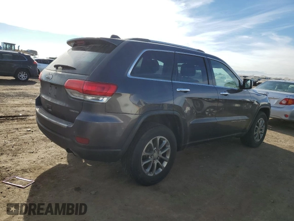 2015 Jeep Grand Cherokee Limited with VIN 1C4RJFBG2FC905297, listed as a Copart auction lot 43553385 with 130,090 mi miles and Salvage Title. Bid and sale history available at carsss.com. Image 3.