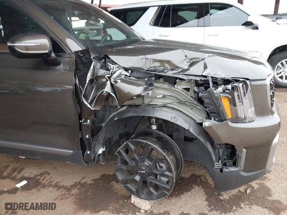 2023 Kia Telluride SX Prestige X-Line with VIN 5XYP5DGC5PG407971, listed as a IAAI auction lot 41578334 with 50,481 mi miles. Bid and sale history available at carsss.com. Image 6.