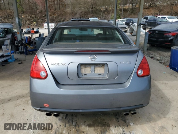 2008 Nissan Maxima 3.5 SE with VIN 1N4BA41E68C805184, listed as a Copart auction lot 47720285 with 197,289 mi miles and Salvage Title. Bid and sale history available at carsss.com. Image 6.