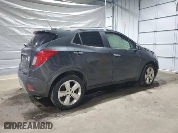 2016 Buick Encore with VIN KL4CJESBXGB736815, listed as a Copart auction lot 48658735 with Not Provided miles and Salvage Title. Bid and sale history available at DreamBid. Image 3.