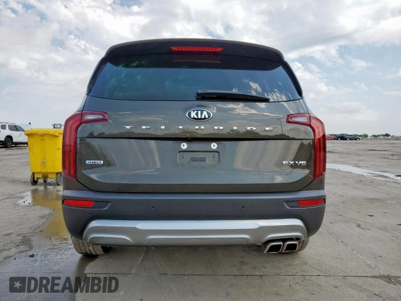 2021 Kia Telluride SX with VIN 5XYP5DHC4MG168181, listed as a Copart auction lot 58968875 with 28,962 mi miles and Salvage title. Bid and sale history available at DreamBid. Image 6.